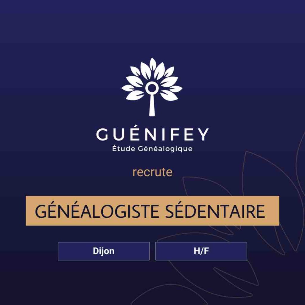 Chercheur Sédentaire (h/f) en Généalogie Successorale